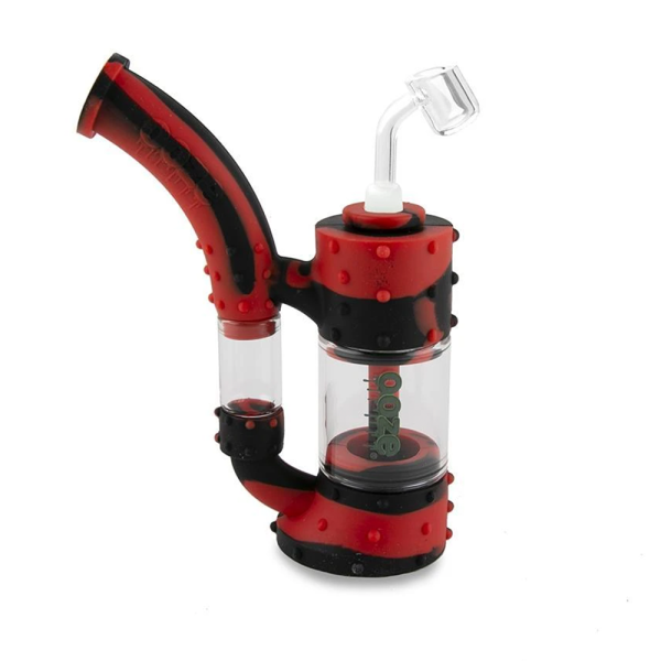RS OOZE Stack SiliconeBubbler BLACK RED