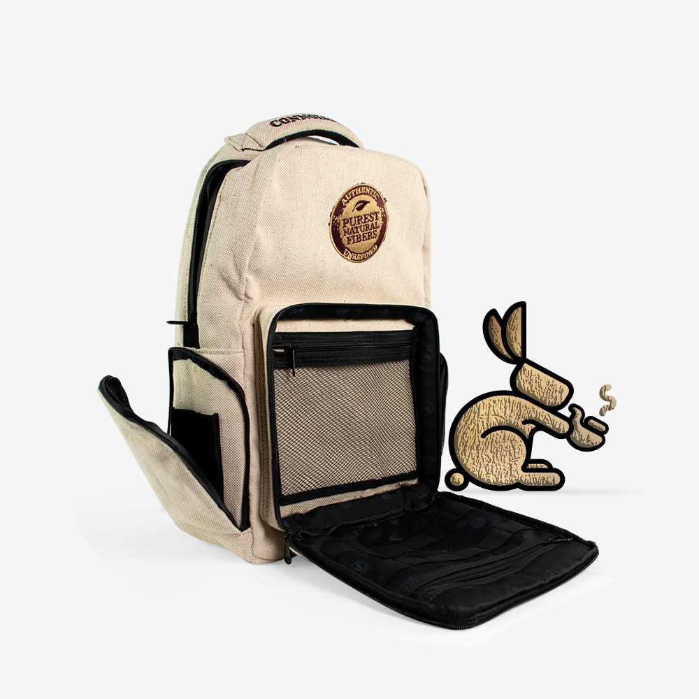 RAW X ROLLING PAPERS Mochila de Arpillera