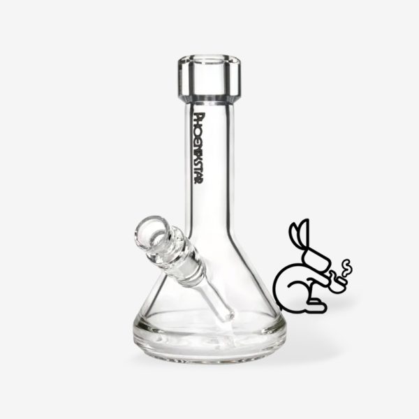 PHOENIX STAR Bong Beaker Thick Mouthpiece y Heavy Base 6"
