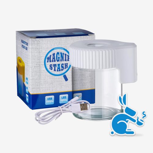 Frasco para Stash con Lente de Aumento y LED
