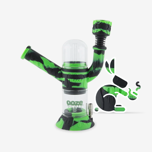 OOZE CRANIUM Silicon Glass Water Pipe & Nectar Collector