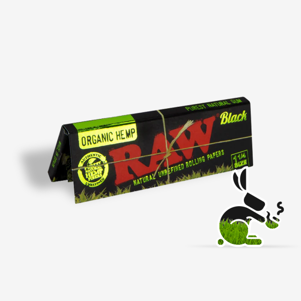RAW Black Organic Hemp 1 ¼