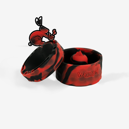 WAXMAID Pyramid Silicone Round Ashtray